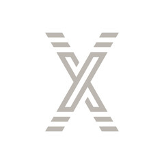 Monogram X. Design vector X logo. Monogram initial letter mark X logo design. Monogram design vector logo. Monogram initial letter mark X logo design. Simple X monogram. Monogram X design logo