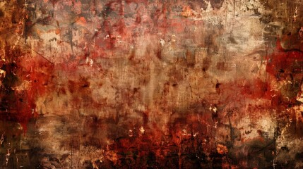 A grunge texture with scratches, stains, and rough edges, providing an edgy and raw counterpoint to the main subject. - obrazy, fototapety, plakaty