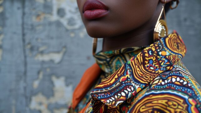 A charismatic individual poses in an urban setting sporting a mix of vintage pieces and bold statement pieces. Their unique and eclectic style is a reflection of their knack for influencing .