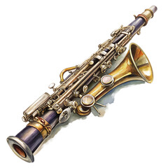 Fototapeta premium clarinet transparent background