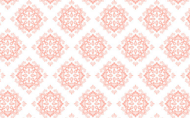 ヨーロピアンなピンクの背景のイラスト