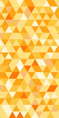 背景イラスト_三角形モザイク_オレンジ
