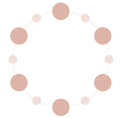 It is an illustration icon made of a circle.