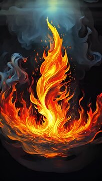 Mystical Fire Elemental Art