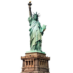 Obraz premium statue of liberty transparent background
