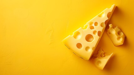 cut-out piece of delicious cheese