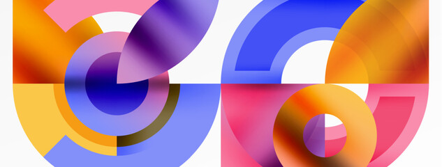 Fototapeta premium the number 66 is made up of colorful circles on a white background High quality