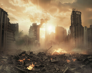 Financial crisis destruction in backdrop,