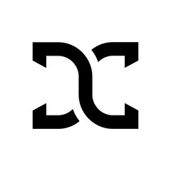 DC monogram logo vector design illustration