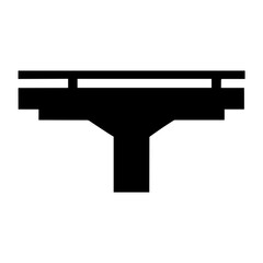 "Flyover Icon" Represents The Intersection Of Highway Engineering And Architectural Aesthetics, Showcasing A Bridge Not Just As Infrastructure But As A Transport Symbol.