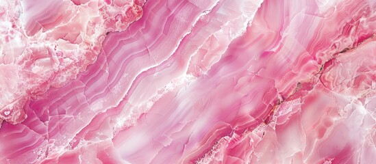 Close up of a pink marble geological phenomenon with magenta pattern - obrazy, fototapety, plakaty