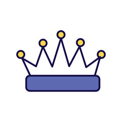 crown icon with white background vector stock illustration