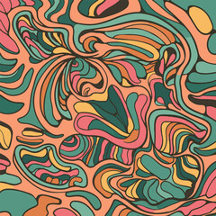 Optical illusion striped retro background