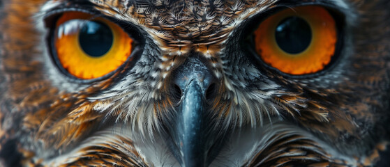 close up owl eyes background