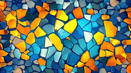 Abstract background with a colorful mosaic