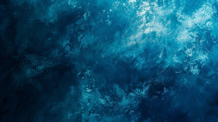 Fototapeta na wymiar A blue ocean with a splash of white paint