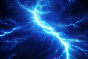 abstract Blue lightning, abstract plasma background