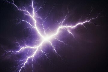 Abstract background in the form of lightning Powerful charge