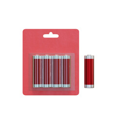 Battrey Mockup on White Background and Isolated