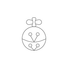 sleigh ball vector type icon