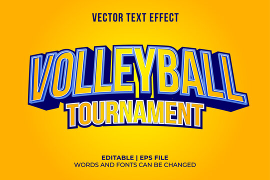 volleyball tournament sports text