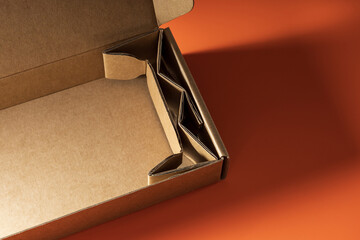 corrugated box with extra layer inside as shock supporter, package cushioning, shock resistant...
