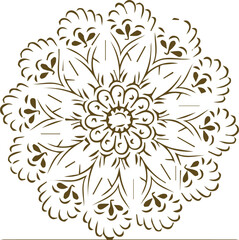 Beautiful mandala art, vector mandala design