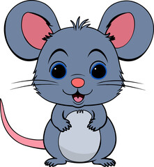 mouse cute Art & Illustration