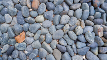 A Close-up View Of The Shape And Arrangement Of A Pattern Of Pebbles
