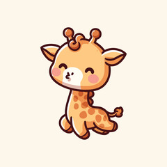 Giraffe vector illustration icon