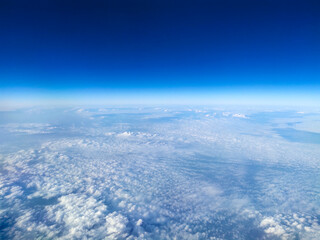 Fototapeta na wymiar Blue sky with clouds in the sky