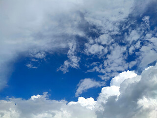 Blue sky with clouds in the sky