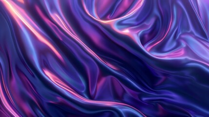 A fluid abstract image showcasing a silk fabric texture with a mesmerizing play of light and color.