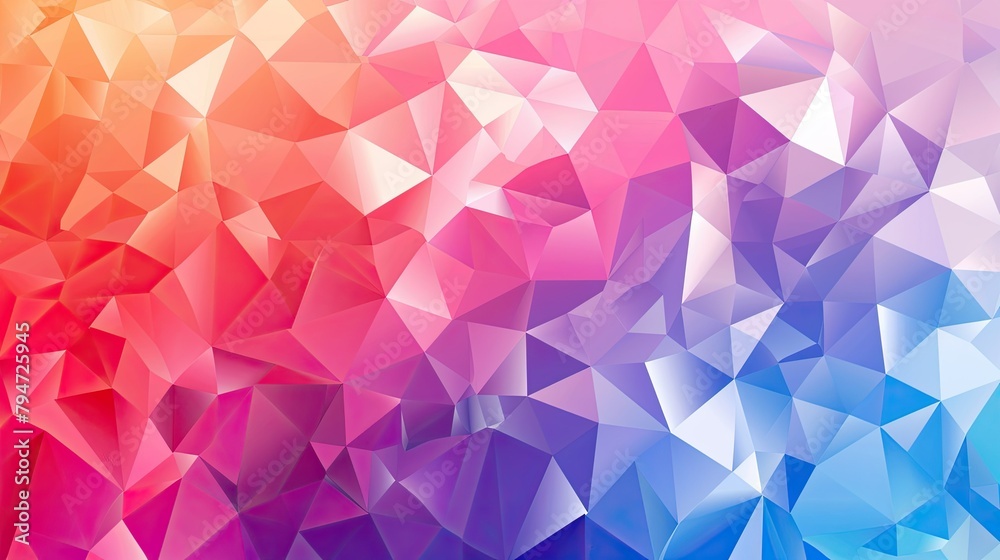 Aufkleber geometric background with polygonal shapes and gradients