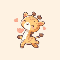 Giraffe vector illustration icon