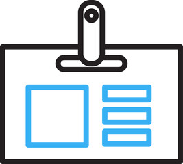 Obraz premium ID Card Line Icon