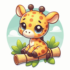 Giraffe vector illustration icon