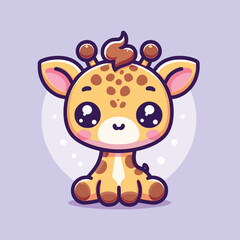 Giraffe vector illustration icon