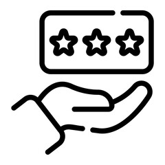 rating Line Icon