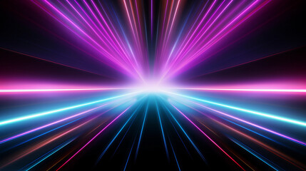 Neon speed lights motion background
