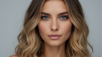 Fototapeta premium beautiful lady with makeup
