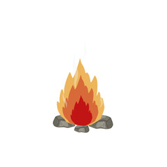 Campfire illustration 