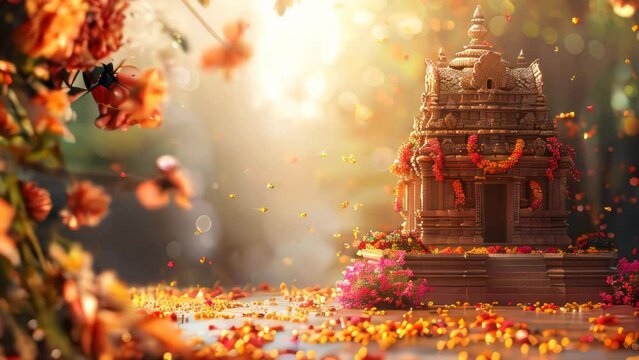 temple of heaven for Hindhu Ram Navami celebration