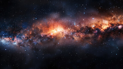 Stellar majesty of the infinite universe revealed in a vibrant cosmic nebula