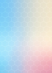 Fototapeta premium Gradient background with honeycomb lines.
