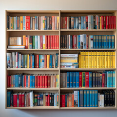 shelves with books