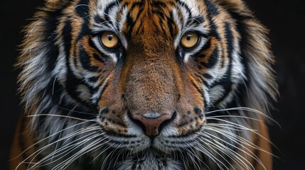 Obraz premium Close up Portrait of the Siberian Tiger