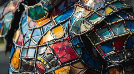 The dental warrior proudly dons a personalized armor of colorful braces a symbol of their dedication to providing orthodontic care. .