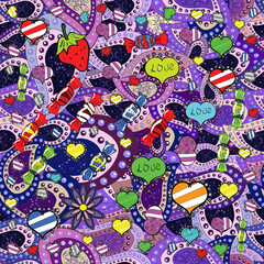 Naklejka premium interesting super nice abstract and cute picture