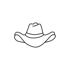 cowboy hat icon line